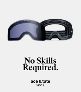 studio mortaza amiri morta brand design art direction graphic ace tate sports sport collection no skills required ski goggle blue layout 