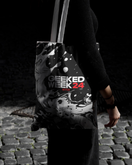 studio mortaza amiri morta brand design art direction graphic netflix gw24 2024 geeked week tote bag 